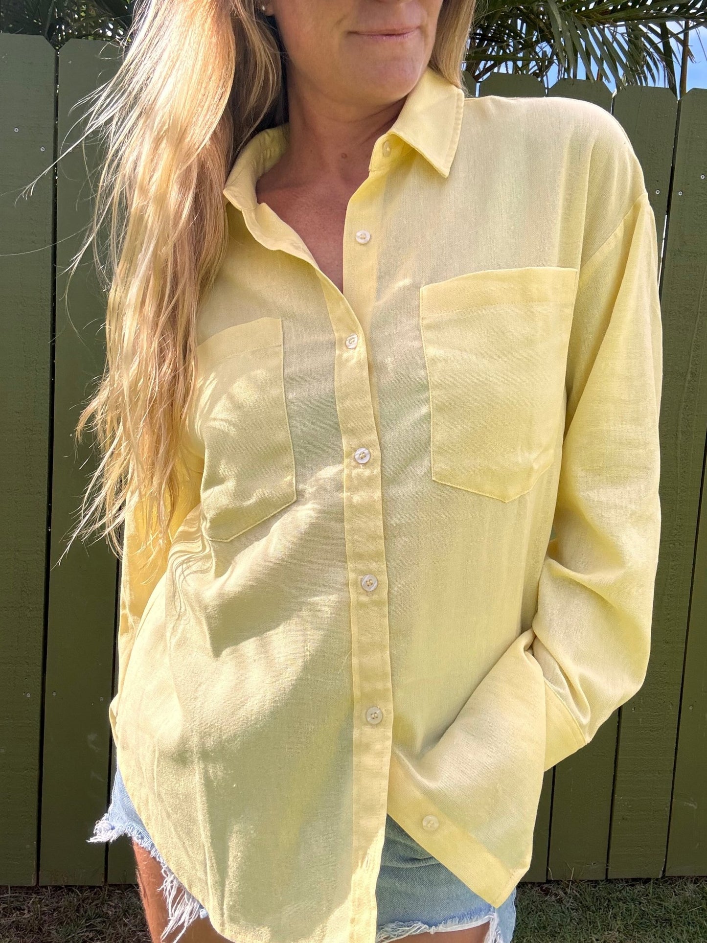 Haven Sand Washed Relaxed Long Sleeve Shirt - The Salty BabeLong Sleeve Shirt