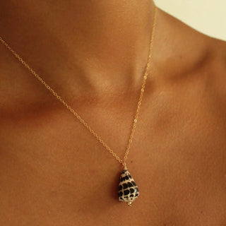 Hebrew Cone Gold Necklace - The Salty BabeJewelry