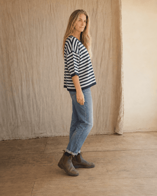Heritage Stripe Relaxed Knit Sweater - The Salty BabeSweaters