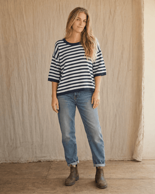 Heritage Stripe Relaxed Knit Sweater - The Salty BabeSweaters