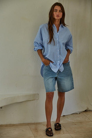 Hidden Cove Striped Shirt - The Salty BabeLong Sleeve Shirt