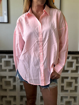 Hidden Cove Striped Shirt - The Salty BabeLong Sleeve Shirt