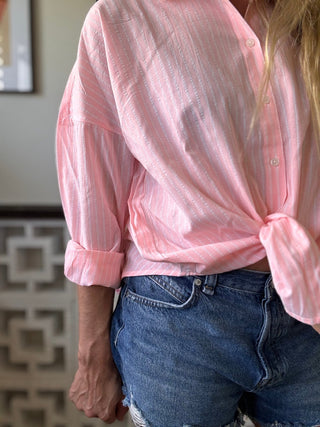 Hidden Cove Striped Shirt - The Salty BabeLong Sleeve Shirt