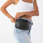 ALOHA COLLECTION Mini Hip Pack - Monochrome/Black