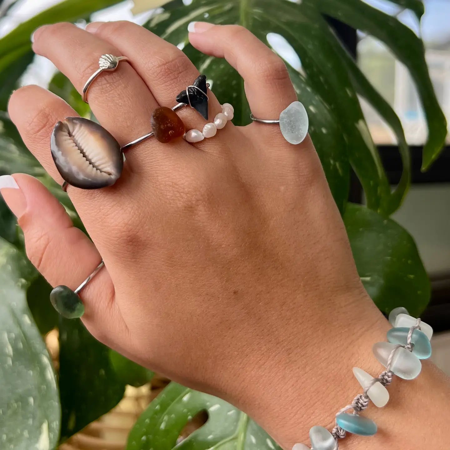 Honey Cowrie Gold Ring - The Salty BabeRings