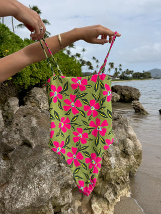 Horizon Square Neck One Piece Swimsuit - Tangy Tropic Seaweed - The Salty BabeOne Piece Swimsuits