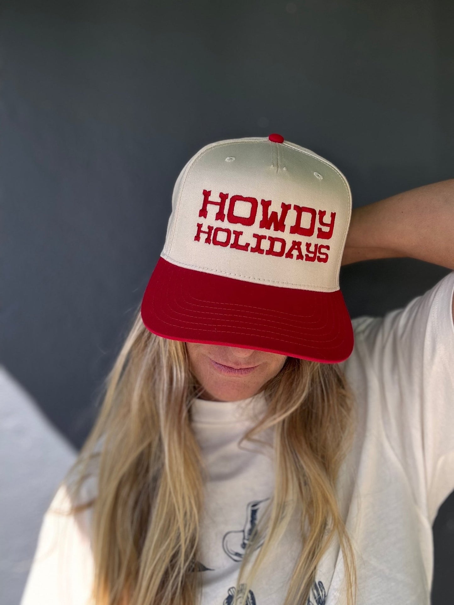 Howdy Holidays Embroidered Baseball Hat - The Salty BabeHats