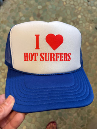 I ❤️ Hot Surfers Trucker Hat - The Salty BabeHats