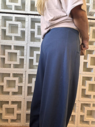If Found Baggy Barrel Sweatpants - Montauk Blue - The Salty BabeFleece Pants