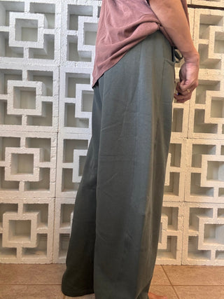 If Found Baggy Barrel Sweatpants - Palm Green - The Salty BabeFleece Pants
