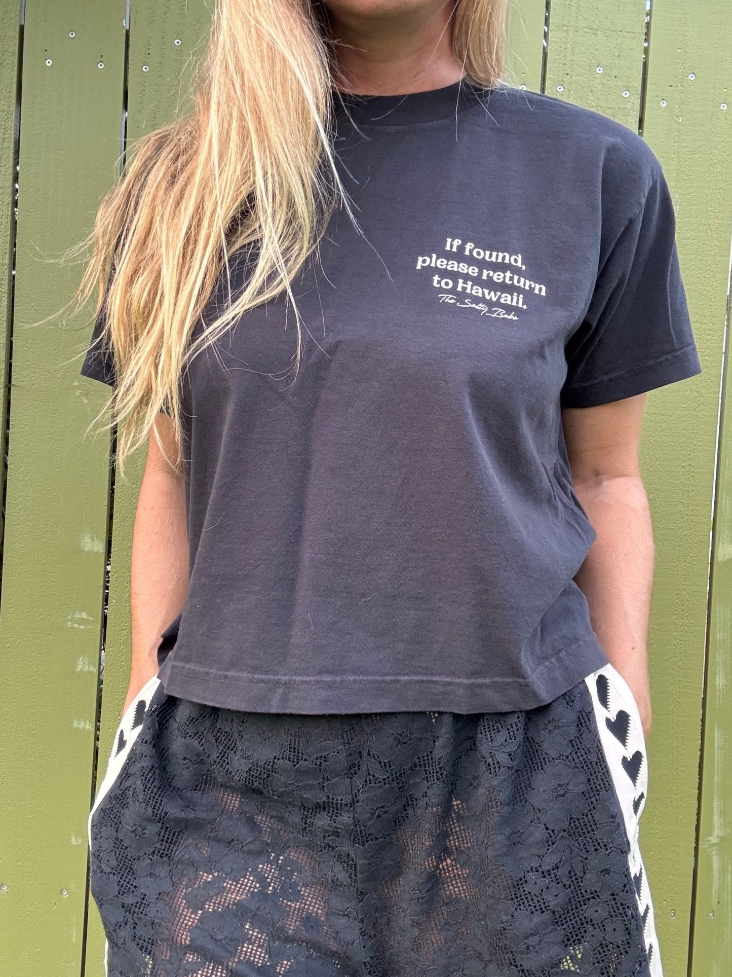 If Found Return To Hawaii Boxy Tee - The Salty BabeTee Shirts
