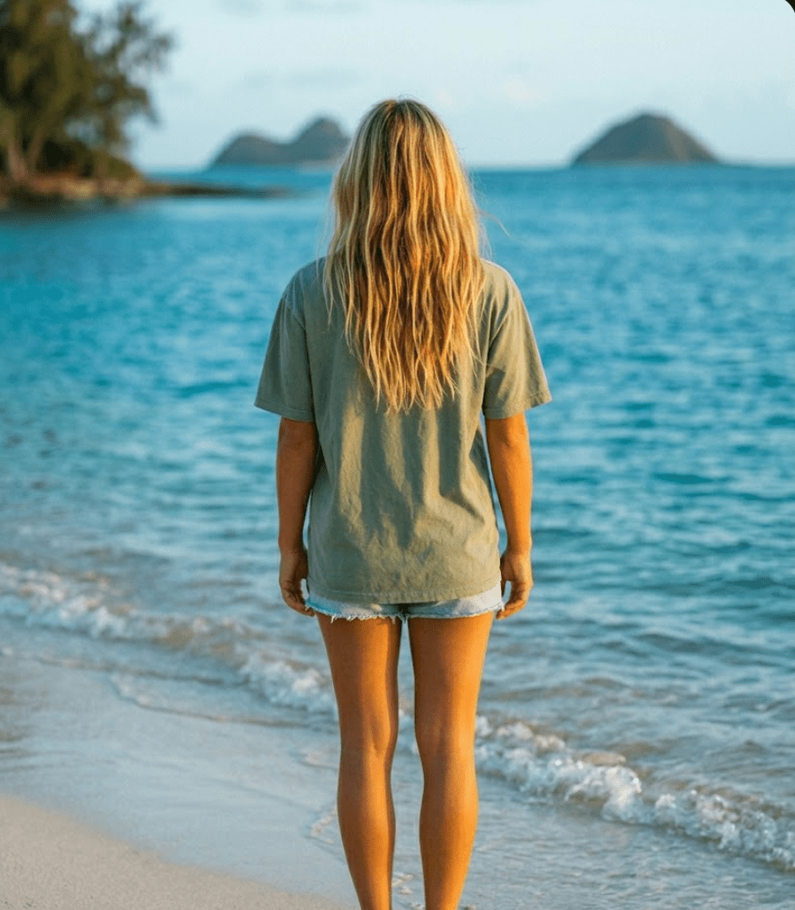 If Found Return To Hawaii Tee - Green Palm - The Salty BabeGraphic Tee Shirts