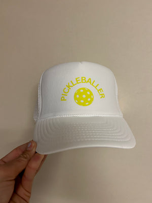 Pickleballer trucker hat