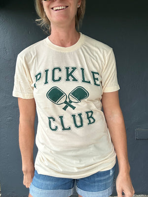 Pickleball club brass tacks tee