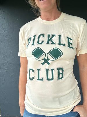 Pickleball club brass tacks tee