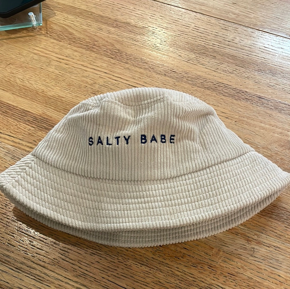 Salty Babe distressed bucket hat