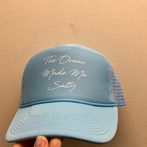 Ocean Made Me Salty Trucker hat