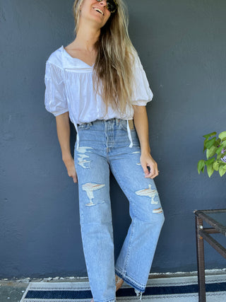 LEVIS Ribcage Straight Ankle Jean - Haley's Comment