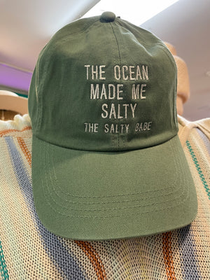 The Ocean Made Me Salty Baseball Hat