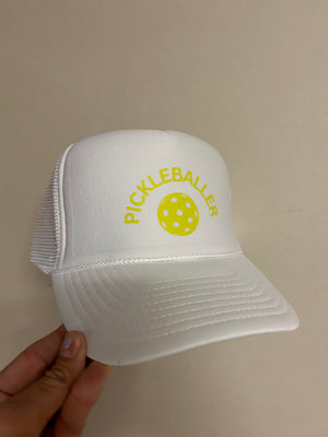 Pickleballer trucker hat