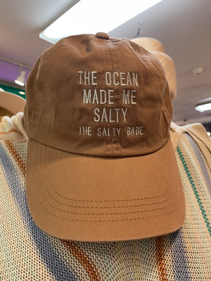 The Ocean Made Me Salty Baseball Hat