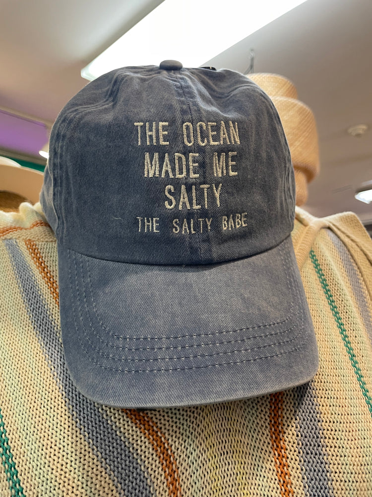 The Ocean Made Me Salty Baseball Hat