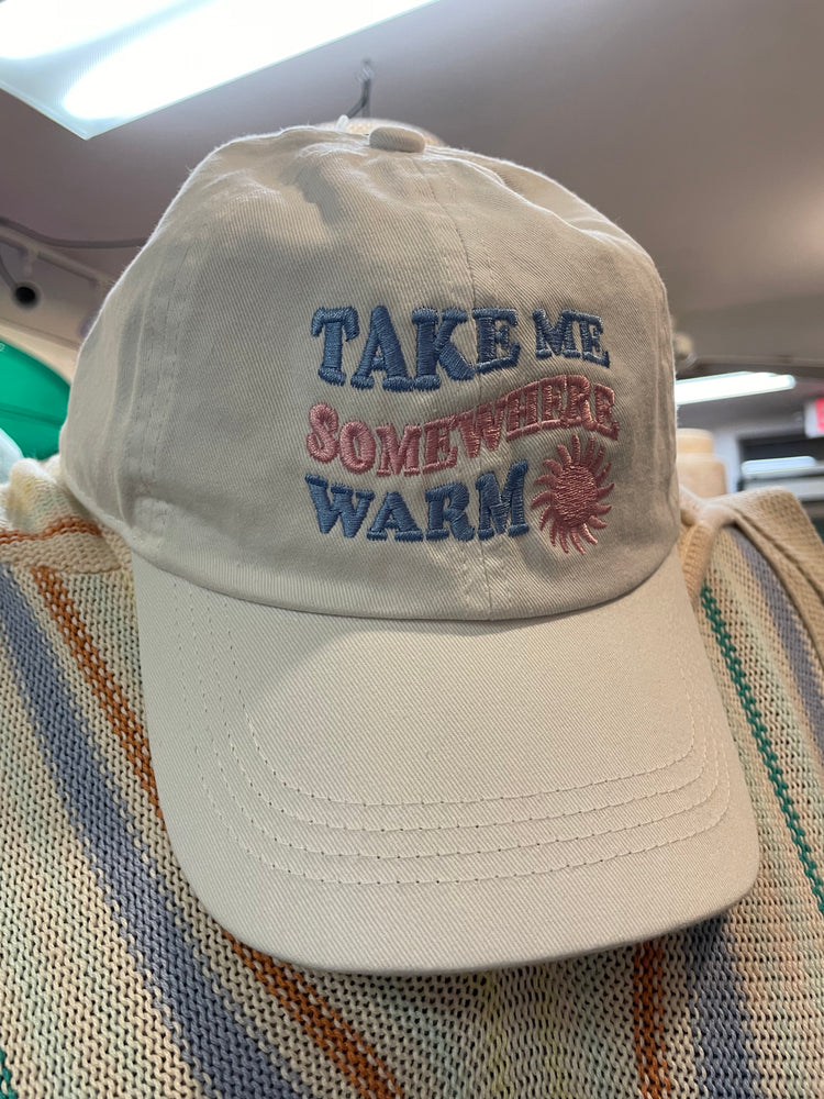 Take Me Somewhere Warm Baseball Hat