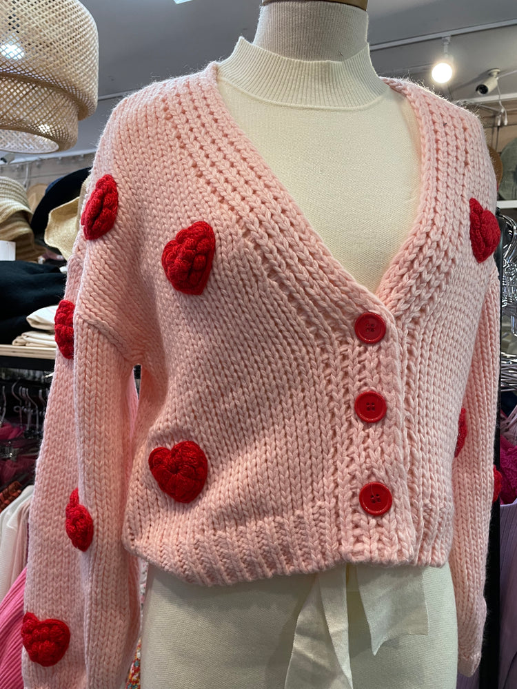 Hearts on Fire cardigan