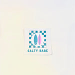 Salty Babe Checkerboard Sticker