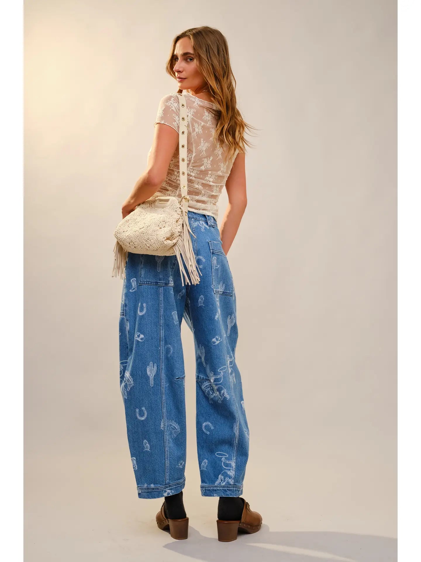 Indigo Rodeo Barrel Jeans - The Salty BabeDenim Pants