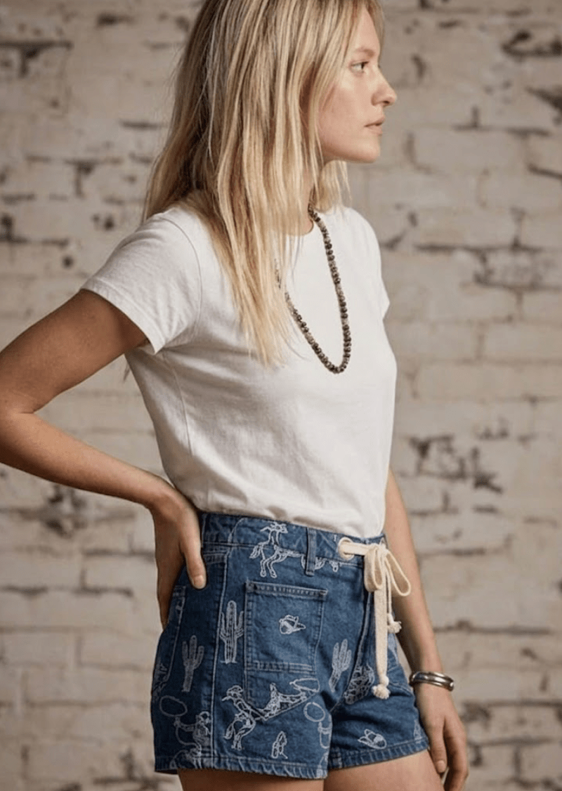 Indigo Rodeo Denim Shorts - The Salty BabeDenim Shorts