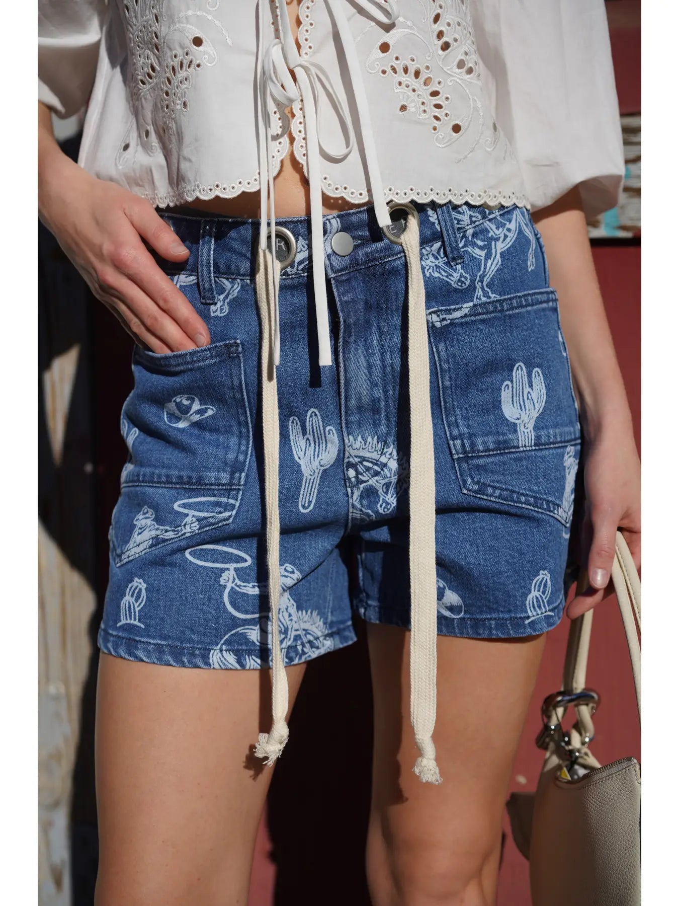 Indigo Rodeo Denim Shorts - The Salty BabeDenim Shorts