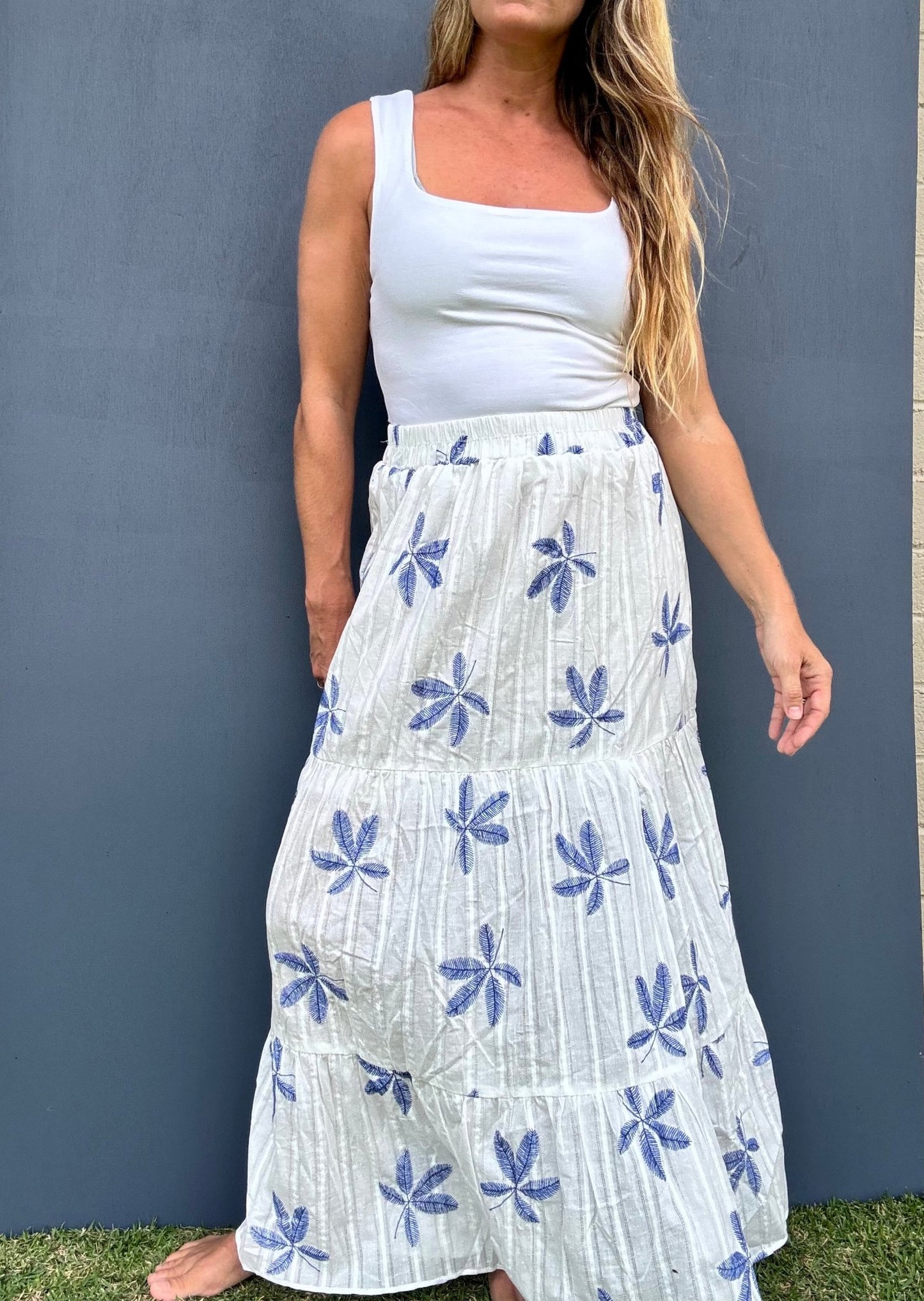 Island Palm Maxi Skirt - The Salty BabeSkirts