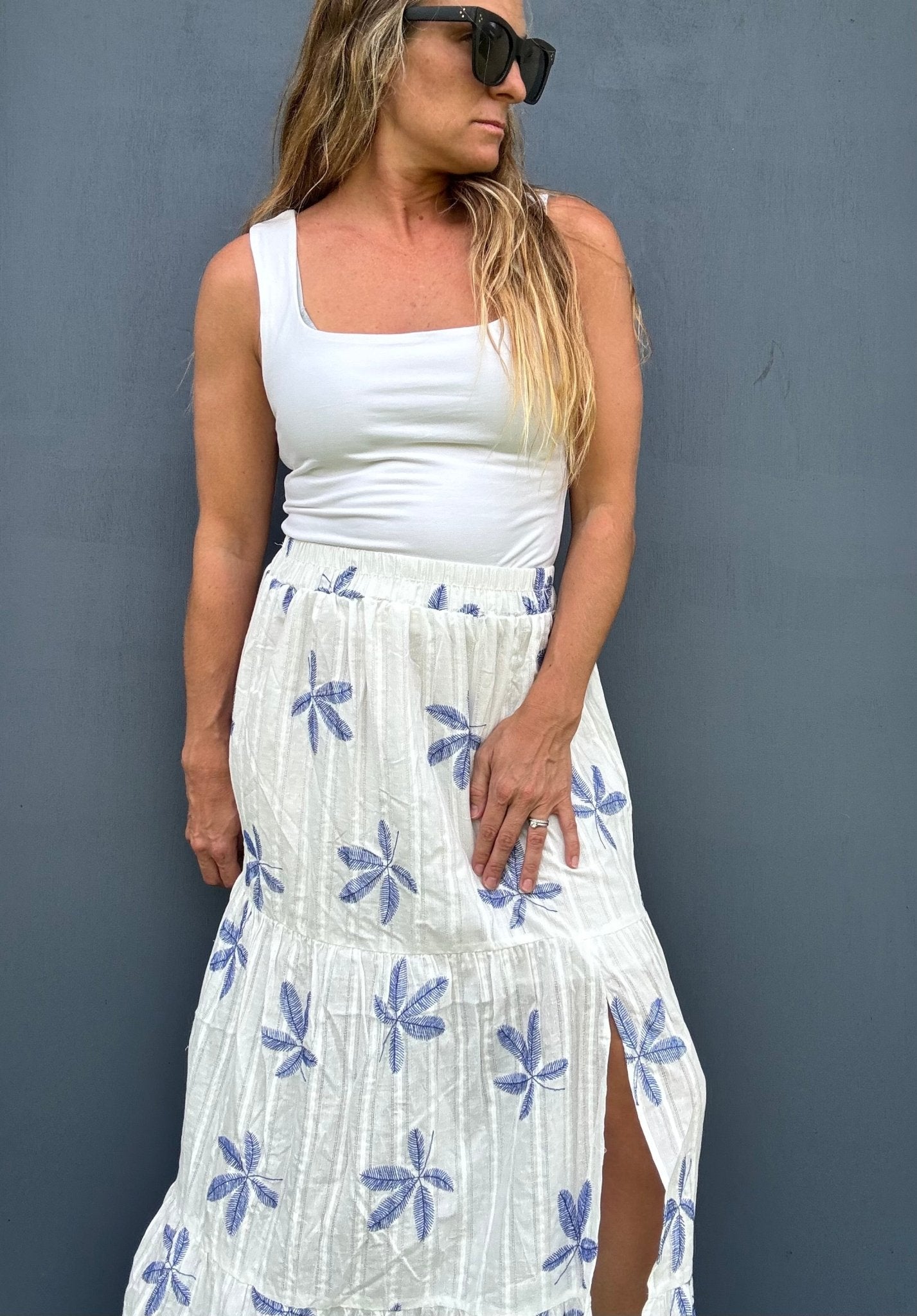 Island Palm Maxi Skirt - The Salty BabeSkirts