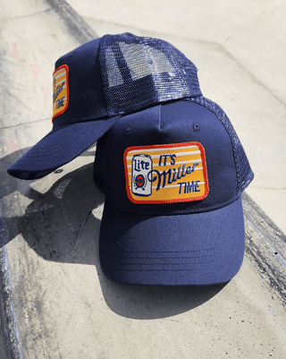 It's Miller Time Hat - Navy - The Salty BabeHats