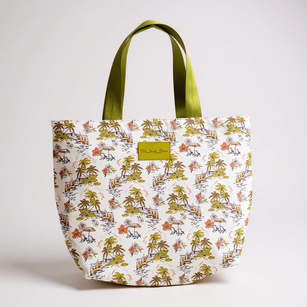 Ivory Tropical Keg tote bag - The Salty BabeBags