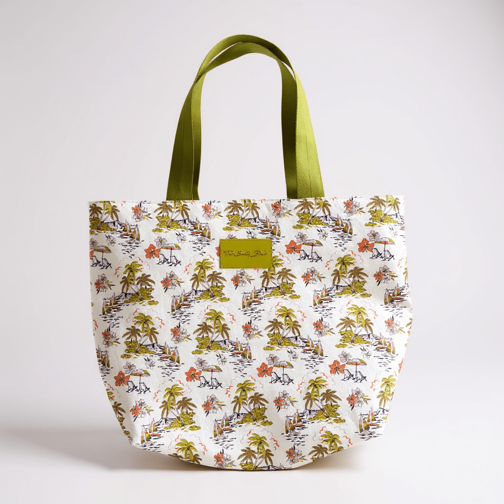 Ivory Tropical Keg tote bag - The Salty BabeBags