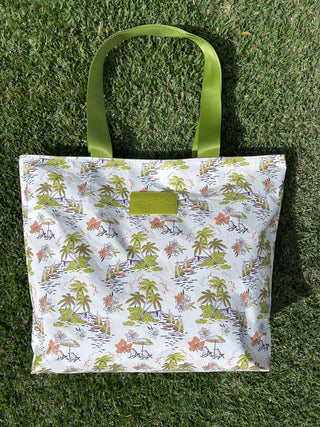 Ivory Tropical Keg tote bag - The Salty BabeBags