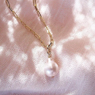KE ALOHA Dainty Baroque Pearl Necklace - Kēhau - The Salty BabeJewelry