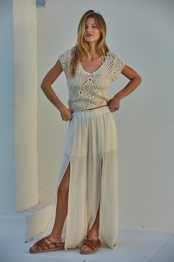 Kendra Crochet Top - The Salty BabeTop