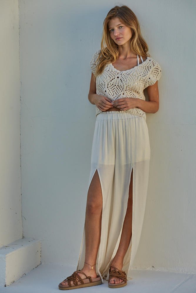 Kendra Crochet Top - The Salty BabeTop