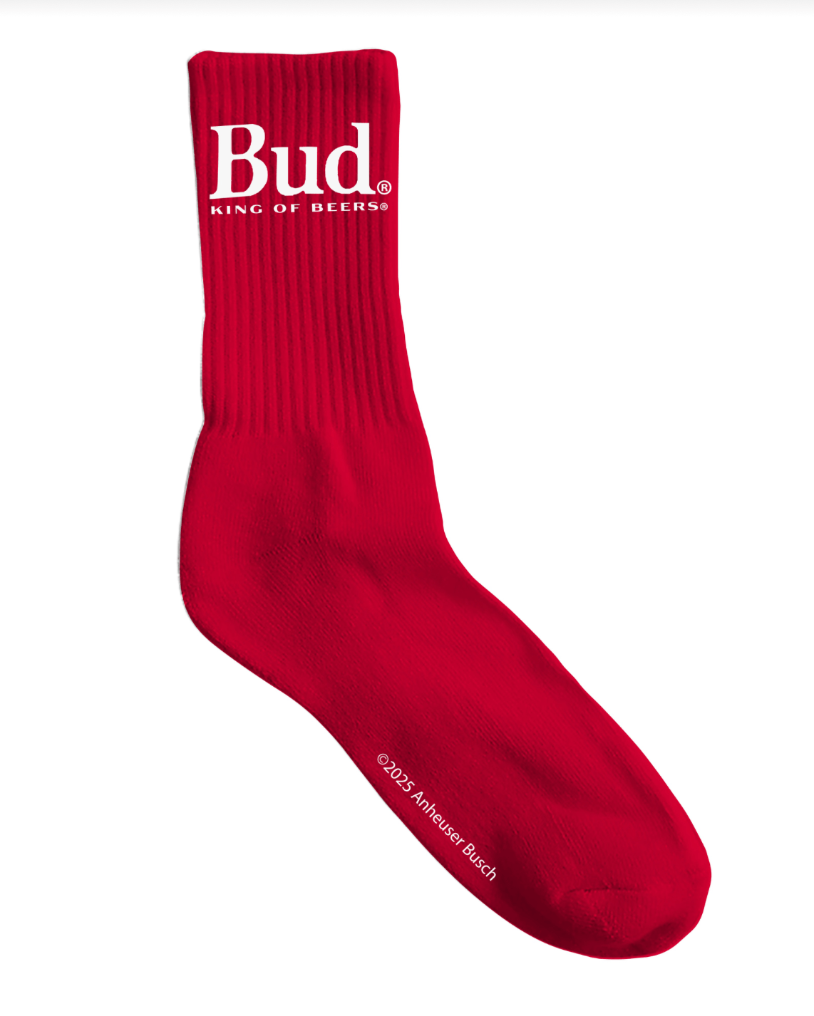 King Of Beer Budweiser Crew Socks - The Salty Babesocks