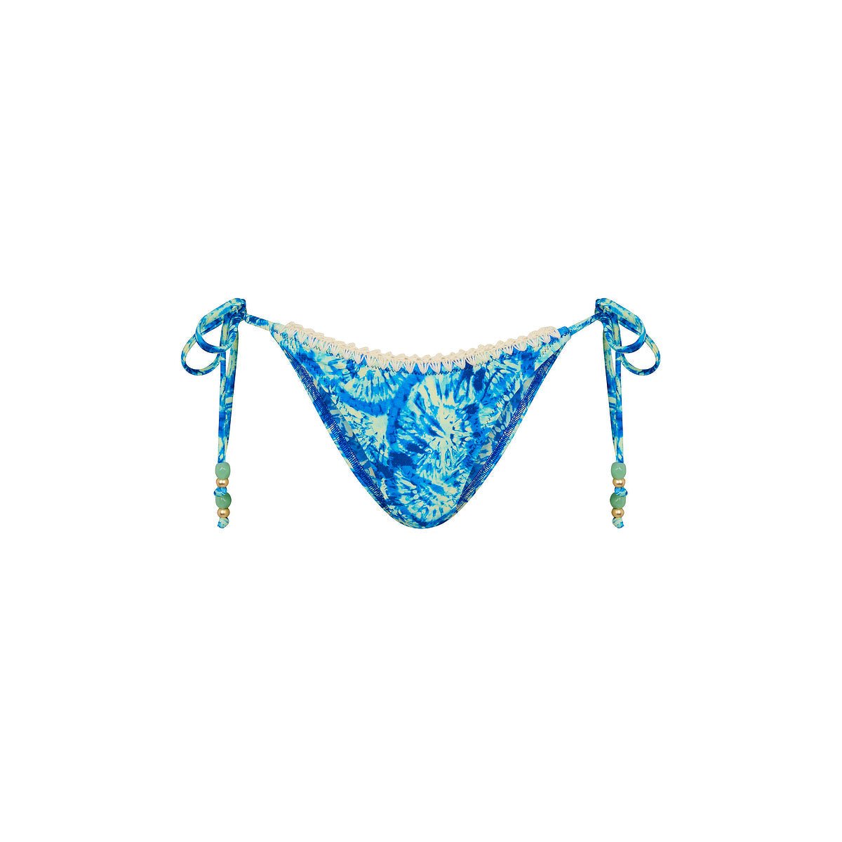 KULANI KINIS Crochet Dipped Cheeky Tie Bikini Bottom - Tidal Glow - The Salty BabeSwim Bottoms