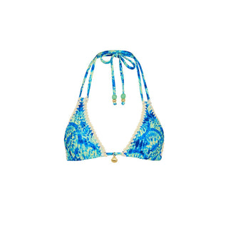 KULANI KINIS Crochet Halter Bikini Top - Tidal Glow - The Salty BabeSwim Tops