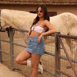 KULANI KINIS Denim Mini Skirt - Dixie Denim - The Salty BabeSkirts