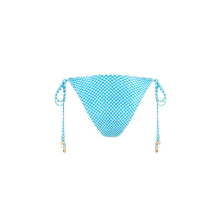KULANI KINIS Dipped Cheeky Tie Bikini Bottom - Checkmate - The Salty BabeSwim Tops