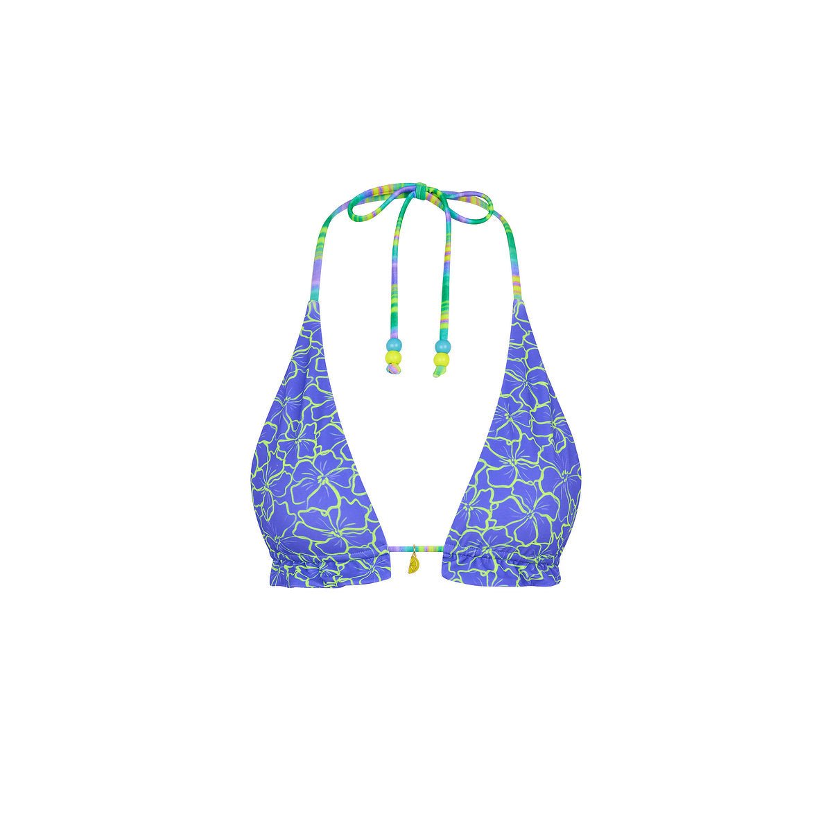 KULANI KINIS Frill Halter Bralette Bikini Top - Sugar Wave - The Salty BabeSwim Tops