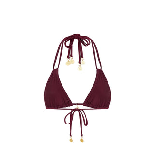 KULANI KINIS Halter Bralette Bikini Top - Sangria - The Salty BabeSwim Tops