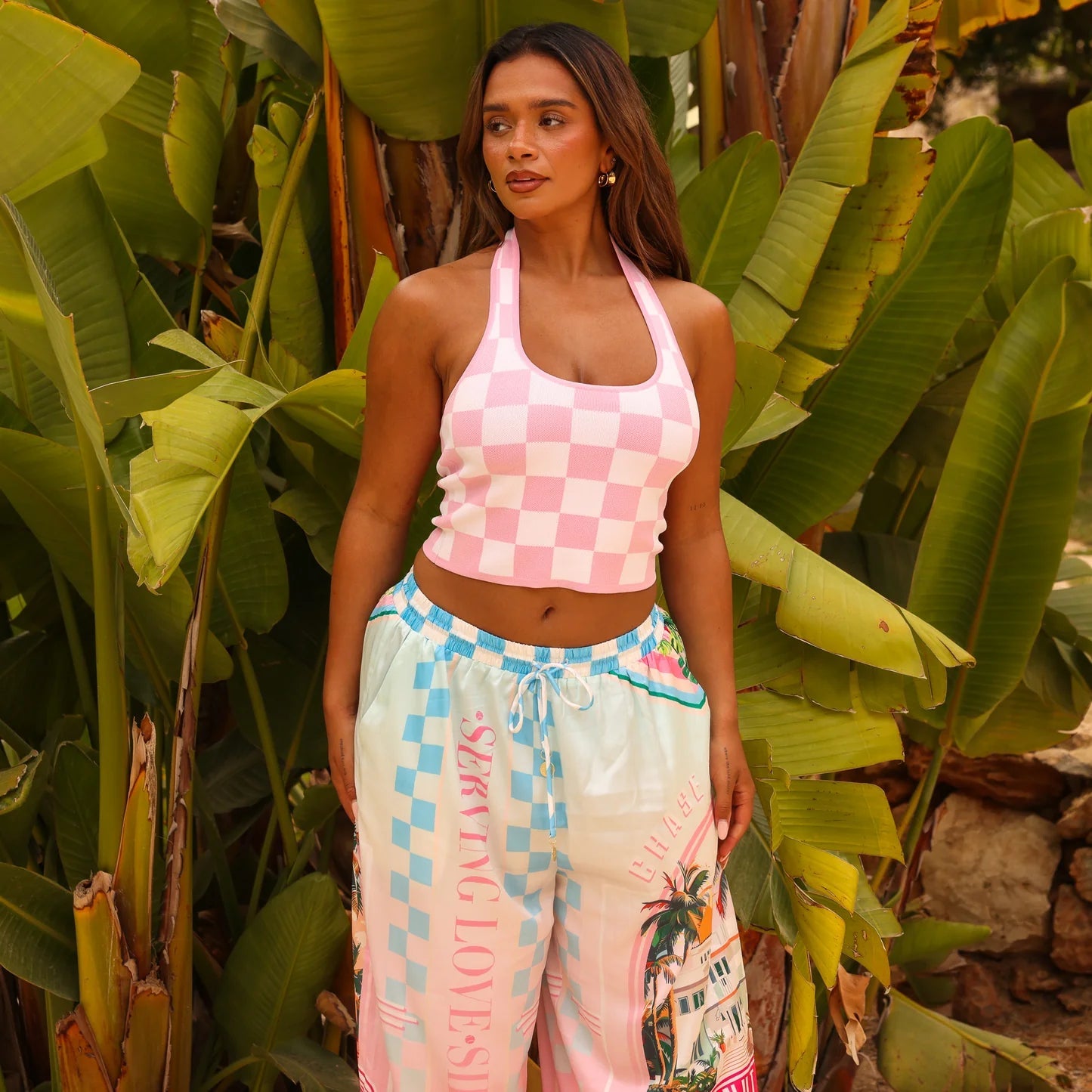 KULANI KINIS Knit Halter Tank Top - Love Match - The Salty BabeTop