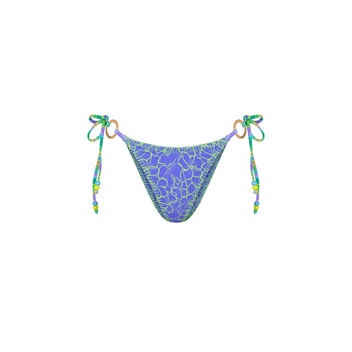 KULANI KINIS Lace Stitch Ring Tie Bikini Bottom - Sugar Wave - The Salty BabeSwim Bottoms
